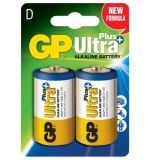 Батарейка GP 13AUP-2UE2 Ultra Plus LR20 , D(2 на блістері біла уп)
