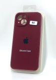Чехол iPhone 15Plus Silicon Case original FULL Camera №63 burgundy (4you)