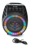 Портативна колонка ESS-108B (USB+SD+Bluetooth+FM+дисплей+адаптер від мережі+1-динамік) Black