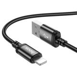 Usb-cable iPhone 5 HOCO X89 1m (круглый) Black