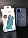 Чехол iPhone 13ProMax Silicon SPACE with MagSafe Blue "Акционная цена"