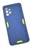 Чехол Samsung A02/A022 Silicon Ribbed Protection Blue "Акционная цена"