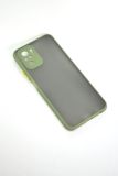Чехол iPhone 12 /12Pro Silicon Gingle Matte Dark olive/yellow "Акционная цена"