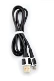 Usb-cable Micro USB 4you Oskol (2.1A) black (тех.пак.)