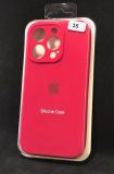 Чохол iPhone 15ProMax Silicon Case original FULL Camera №35 rose red (4you)