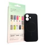 Чохол iPhone 17 Silicon BEATS with MagSafe №7 Midnight Black