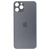 Заднє скло корпусу iPhone 11 Pro чорна (big hole) (Х) 8000838B