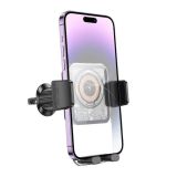 Holder BOROFONE BH209 (з БЗУ) (на повітропровід) Black