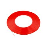 Двосторонній скотч 3M прозорий ширина 2 мм, довжина 50м червоний (М) 