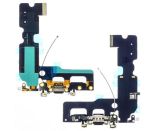 Шлейф iPhone 7 + на зарядку + мікрофон + head black (M)
