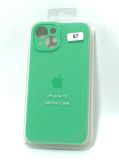 Чехол iPhone 15 Silicon Case original FULL Camera №57 grass (4you) "Акционная цена"