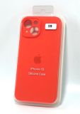Чехол iPhone 15 Silicon Case original FULL Camera №39 orange (4you)