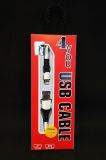 Usb-cable iPhone 5 4you Florida ( 2A, silicon, білий ) - НОВИНКА!