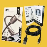 Usb-cable Micro USB 4you Dnister black (2.4A, Silicon Perfect, 2m) Нова упаковка