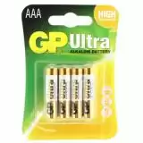 Батарейка GP 24AU-2UE4 Ultra Alkaline LR03, AAA (4 у блістері, 40 в упаковці)