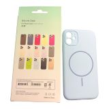 Чехол iPhone 11 Silicon BEATS with MagSafe №1 Light blue