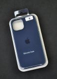 Чехол iPhone 15 Silicon Case original FULL №8 Dark blue (4you)