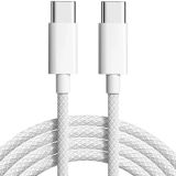 USB-C-cable iPhone 15 ProMax Type-C-Type-C Model A2795 MM093ZM/A 60W 1m (тканевый, черная упак.)
