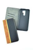 Flip Cover for Xiaomi Redmi 10A / Redmi 9C Carbon Light brown/black (4you) "Акционная цена"