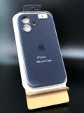 Чехол iPhone 16Plus Silicon Case original FULL Camera №8 Dark blue (4you) "Акционная цена"