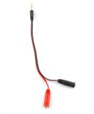 Аудіо кабель 3,5mm тато / 2 * 3,5 мм мама 0.2m чорно / червоний