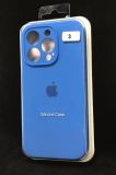 Чехол iPhone 15ProMax Silicon Case original FULL Camera №3 iris (4you) "Акционная цена"