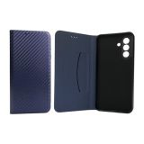 Flip Cover for Samsung A17(4G) Fiber Dark blue (4you)
