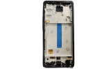 LCD Samsung A52 4G (A525) / A526 5G із чорним тачс + сіра корпусна рамка FULL SIZE OLED(Х) 5001030B