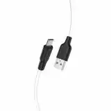 Usb-cable Micro USB HOCO X21 Plus Silicone 2.4A 2m (круглий) Black / white