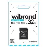 Micro SD 32Gb Wibrand Class 10 з ад.(UHS-1)