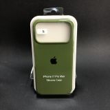 Чохол iPhone 17ProMax Silicon Case original FULL №64 olive green (4you)