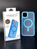 Чехол iPhone 13Pro Silicon SPACE with MagSafe Light blue