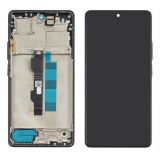 LCD Xiaomi Poco M6 Pro (4G) з чорним тачскрином та корпусною рамкою IPS (M)