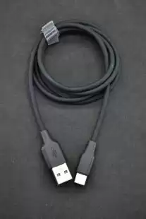 Usb-cable Type-C 4you Dnister black ( 3A, Silicon Perfect ) 
