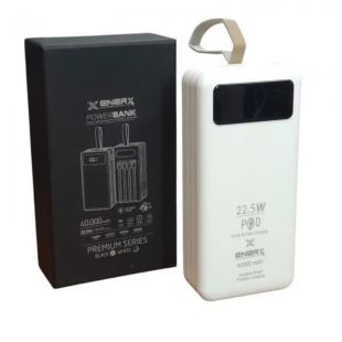 Power Bank 40000mAh ENERX Fast Charging 22.5W (14 дн. гарантія) White