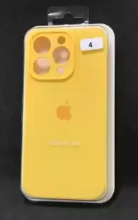 Чохол iPhone 15Pro Silicon Case original FULL Camera №4 yellow (4you) 