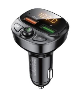FM модулятор 4you Smart X1 (QC3, 5V/3A, 18W, 2USB, MP3, bt 5.0, Гарантія 12міс)  