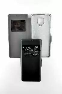 Flip Cover for Samsung A20s/A207 Afina Black (4you)