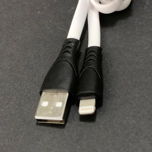 Usb-cable iPhone 5 4you Sula white ( 2.4A, Silicon )