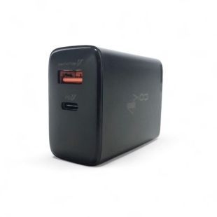 CЗУ 4you A52 (PD 22.5W, Fast Charger QC 3.0, 5V/3A, 9V/12V-1.5A, 2 виходи) black 