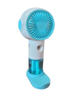 Вентилятор ручний SPRAY FAN LY-5088 (зволожувач, підставка для телефону, 3 режими, Type-C) Blue