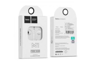Гарнитура HOCO M1 (микрофон,круглый шнур) White 