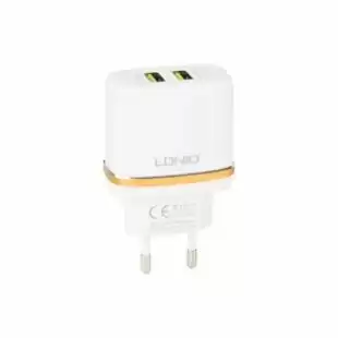 CЗУ-USB LDNIO DL-AC52 2.4 A 2 Usb White