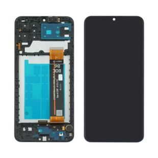 LCD Samsung A135 4G с чёрным тачскрином + корпусная рамка Service Pack REV 5.7 (M)