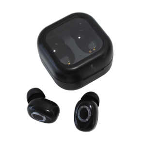 Bluetooth-гарнитура 4you VELA black (DotsDesign,BT 5.2,Гар12мес,РРЦ - 708г) - ВКУСНАЯ ЦЕНА!