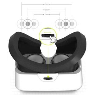 Очки вертуальной реальсти Shinecon SC-G03B черно-белые (M) - Цена Недели!