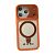 Чохол iPhone 17Pro/18Pro Silicon Armor MagSafe Holder Orange