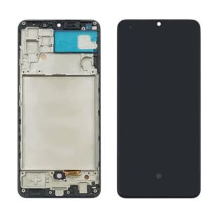 LCD Samsung A32/A325 (2021) з чорним тачскрином + корпусна рамка 6,39` OLED (M)