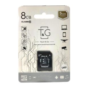 Micro SD 8Gb T&G Class 10 з пекло.(UHS-1)
