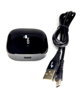 Bluetooth-гарнітура 4you VIRGIN Black (BT 5.1, JL6983,Гар.12мес, РРЦ-777грн) - СМАЧНА ЦІНА!